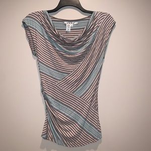 Max Studio Striped Blouse